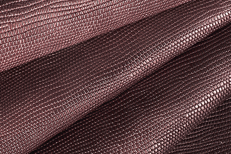 Metallic leather : wine red Magnetic Lizard - Customization F. KOOIJMAN Paris